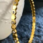 Honeycomb Bangle Bracelet