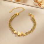3 Layer butterfly Bracelet
