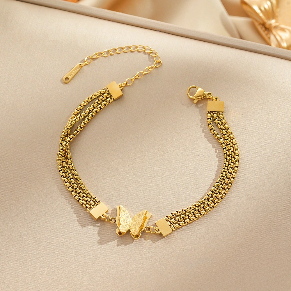 3 Layer butterfly Bracelet