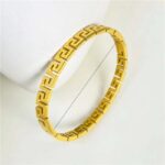 Meander Style Bangle Bracelet