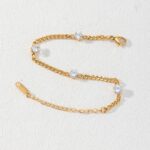 Stainless Steel Stone Bracelet