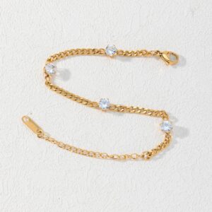 Stainless Steel Stone Bracelet