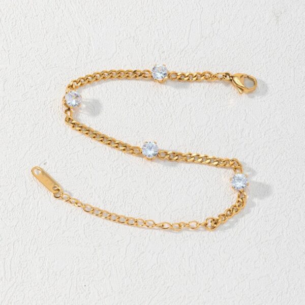 Stainless Steel Stone Bracelet